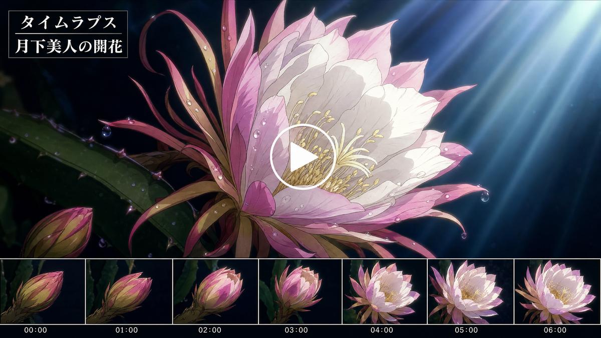 黑丝黑丝动漫视频-花朵绽放延时摄影